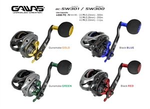 GAWAS BULLET CAST BC-SW BAITCASTING FISHING REEL 300 RIGHT 301 LEFT