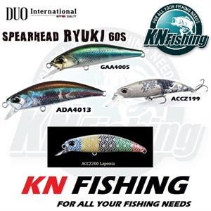 DUO SPEARHEAD RYUKI 60S FISHING LURES 60mm 6.5gr
